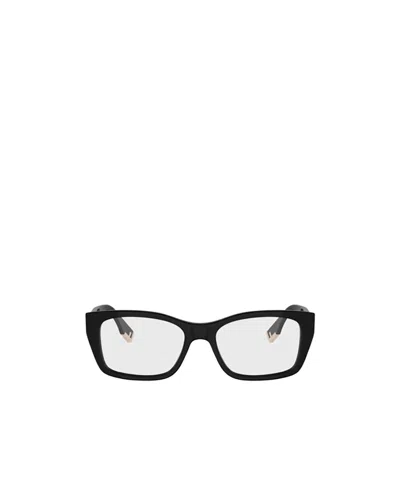 Fendi Eyewear Rectangle Frame Glasses In Black