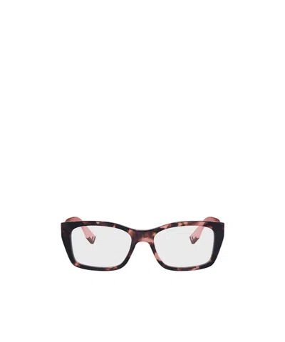 Fendi Eyewear Rectangle Frame Glasses In Havana