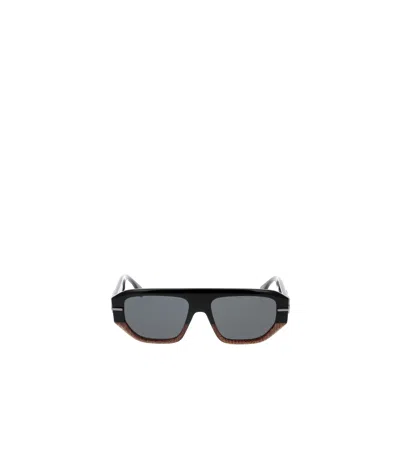 Fendi Eyewear Rectangle-frame Sunglasses In Gray