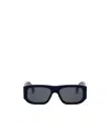 Fendi Eyewear Rectangle Frame Sunglasses In Gray