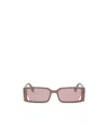 Fendi Way 53mm Rectangular Sunglasses In Nude