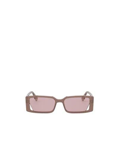 FENDI FENDI EYEWEAR RECTANGLE-FRAME SUNGLASSES