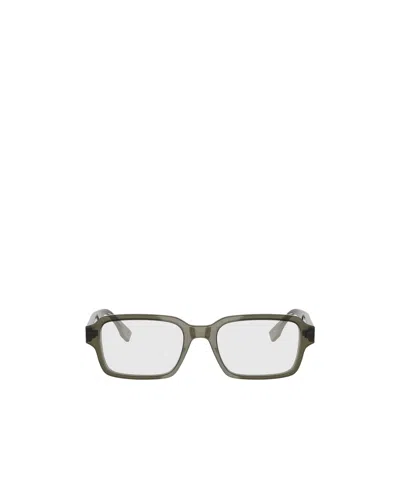 Fendi Eyewear Rectangular Frame Glasses In Green