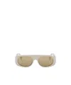 Fendi Eyewear Rectangular Frame Sunglasses In Neutral
