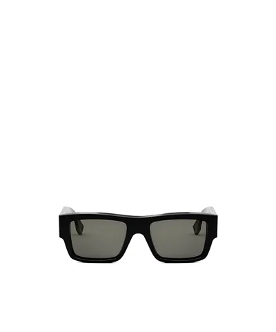 Fendi Eyewear Rectangular Frame Sunglasses In Black