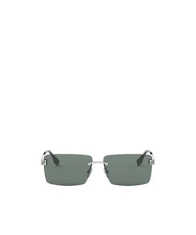 FENDI FENDI EYEWEAR RETANGLE FRAME SUNGLASSES