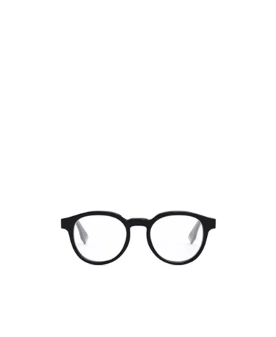 Fendi Eyewear Round Frame Glasses In Black