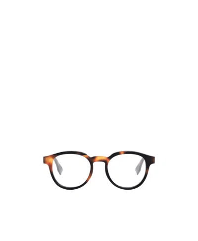 Fendi Eyewear Round Frame Glasses In Black