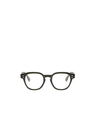 Fendi Eyewear Round Frame Glasses In Black