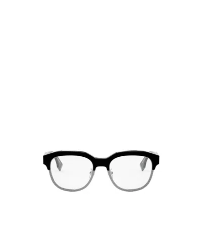 Fendi Eyewear Round Frame Glasses In White