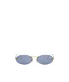 Fendi Eyewear Round Frame Sunglasses In Blue