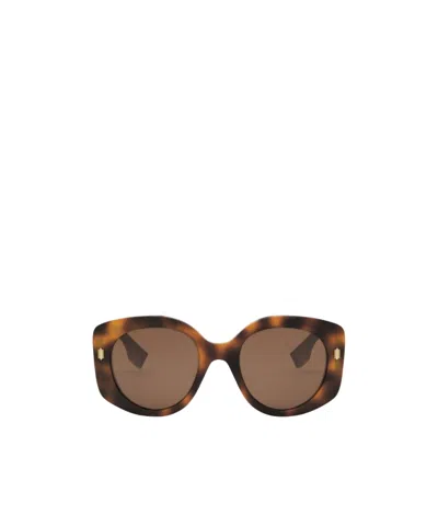 Fendi Round Frame Sunglasses In Multi