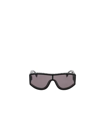 Fendi Eyewear Shield-frame Sunglasses In Gray