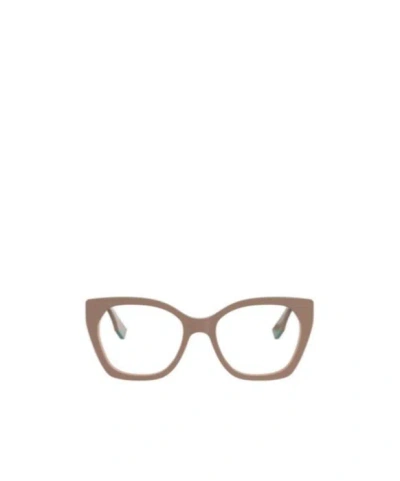Fendi Eyewear Square Frame Glasses In Brown