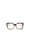Fendi Eyewear Square Frame Glasses In Brown