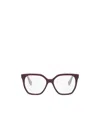 Fendi Eyewear Square Frame Glasses In Brown