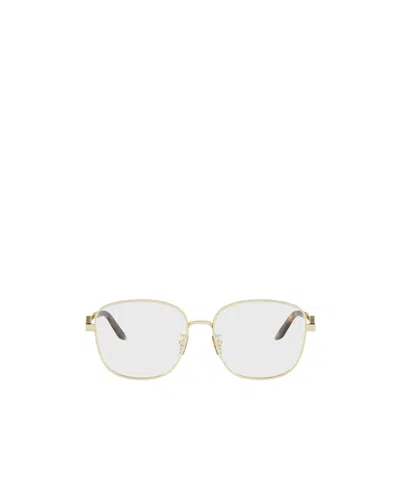 Fendi Eyewear Square Frame Glasses In Gold