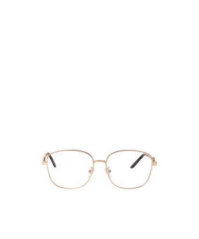 Fendi Eyewear Square Frame Glasses In Gold