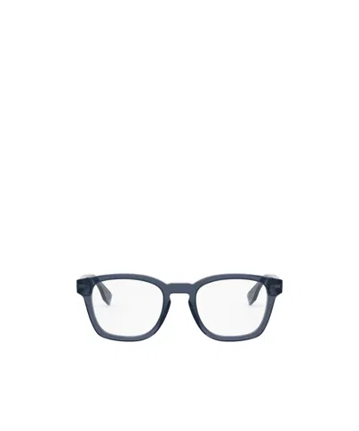 Fendi Eyewear Square Frame Glasses In Gray