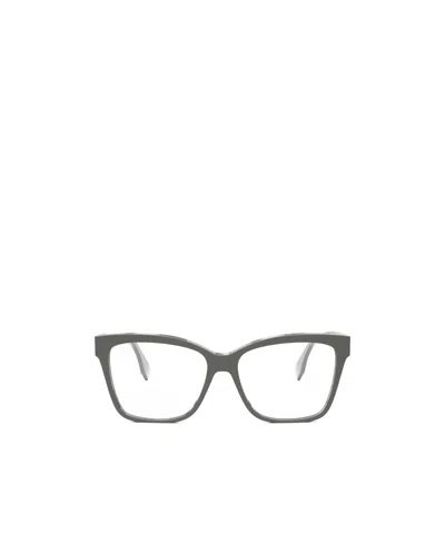 Fendi Eyewear Square Frame Glasses In White