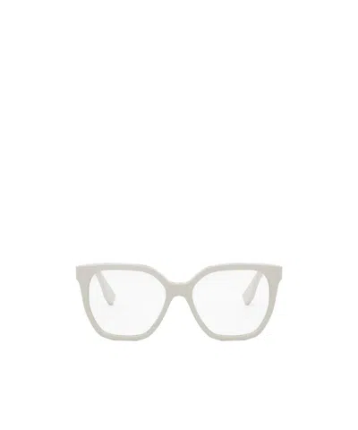 Fendi Eyewear Square Frame Glasses In White