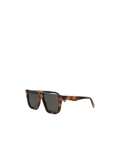 Fendi Eyewear Square Frame Sunglasses In Black