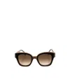 Fendi Eyewear Square Frame Sunglasses In Brown