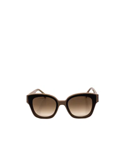 Fendi Eyewear Square Frame Sunglasses In Brown