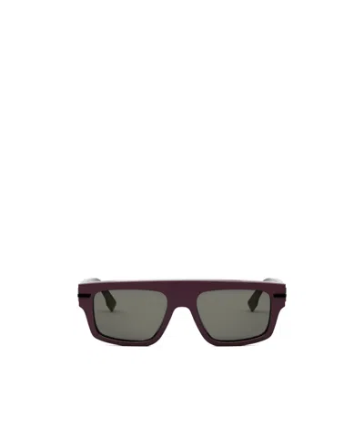 Fendi Eyewear Square-frame Sunglasses In Gray