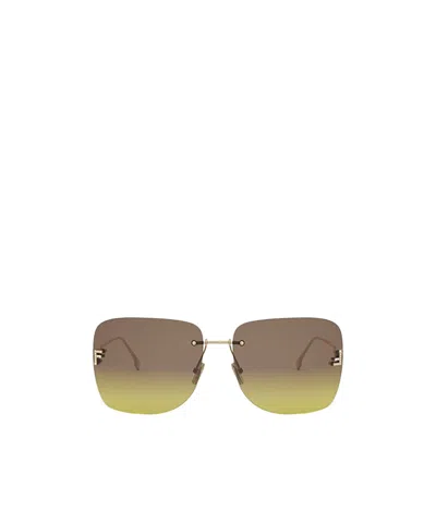 Fendi Eyewear Square Frame Sunglasses In Gray