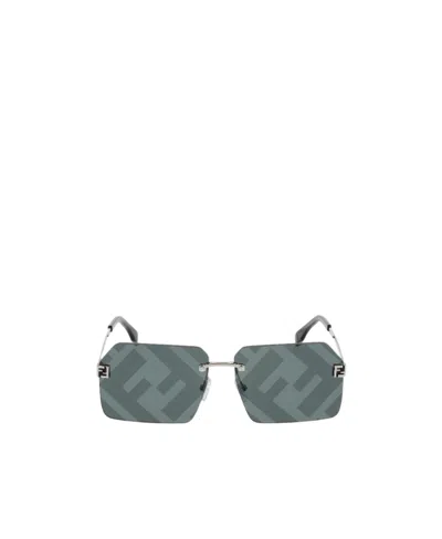Fendi Eyewear Square Frame Sunglasses In Green