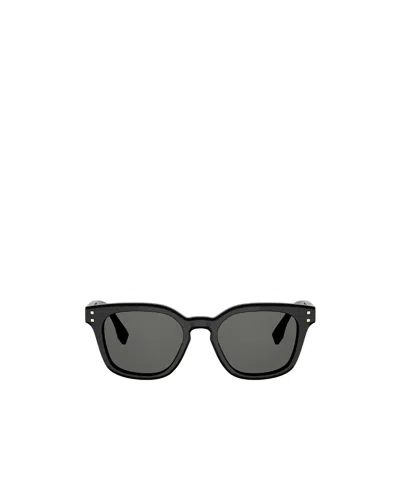 Fendi Eyewear Studded Square Frame Sunglasses In Black