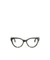 Fendi Eyewear Cat Eye Frame Glasses In Brown