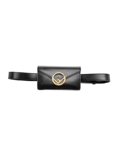 Pre-owned Fendi F Is  Belt Bag In Black