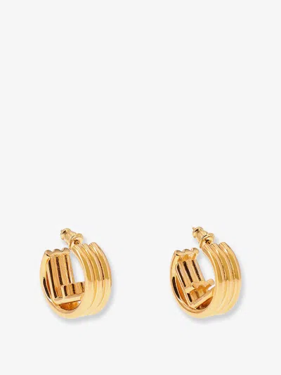 Fendi F Is  Earrings In Gold