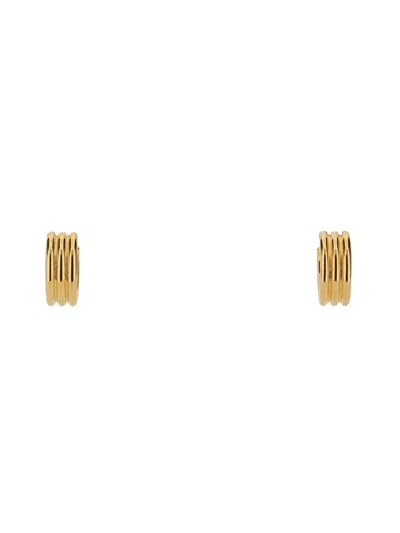 Fendi "f Is " Earrings In Gold