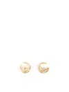 Fendi F Is  Earrings In Gold