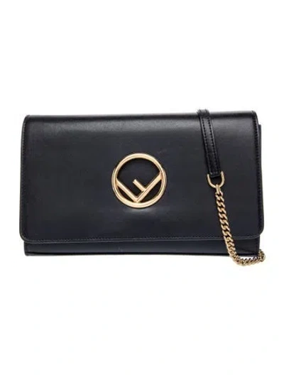 Pre-owned Fendi F Is  Kan I In Black
