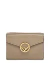 Fendi F Is  Leather Micro Wallet