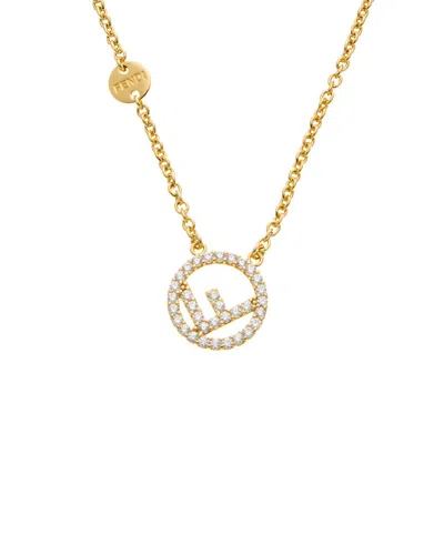 Fendi F Is  Necklace In Gold
