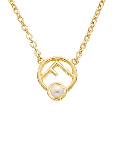 Fendi F Is  Necklace In Gold