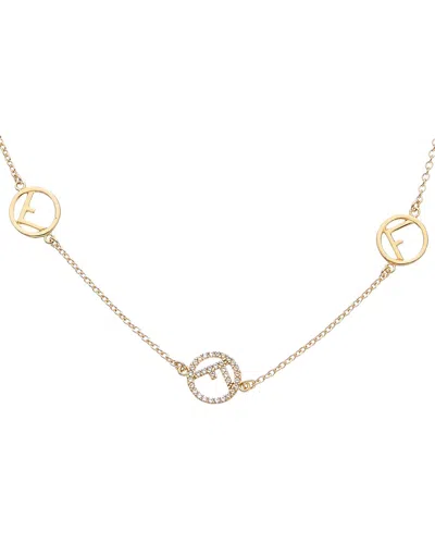 Fendi F Is  Necklace In Gold
