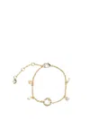 Fendi Women Bracelet With Pearls In Gold