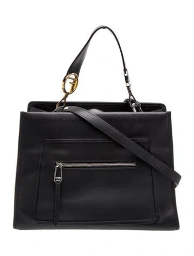 Pre-owned Fendi F Is  Runaway Medium In Black