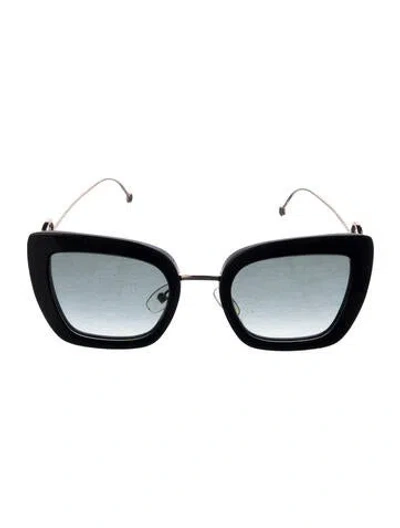 Pre-owned Fendi F Is  Square Sunglasses In Black