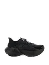 Fendi F Light Sneakers Chunky Sole Mesh Panels In Black