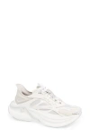 Fendi Light Mesh Sneakers Chunky Sole Pull Tab In White