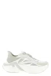 Fendi Light Mesh Sneakers Chunky Sole Pull Tab In Gray