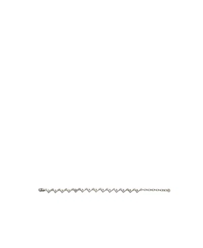 Fendi F Pattern Bracelet In Gray