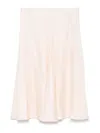 Fendi Ff-logo Jacquard Silk Midi Skirt In Pink